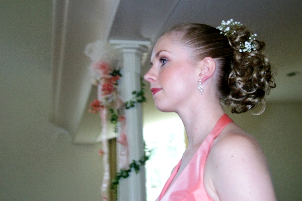 Sarah walks down the aisle