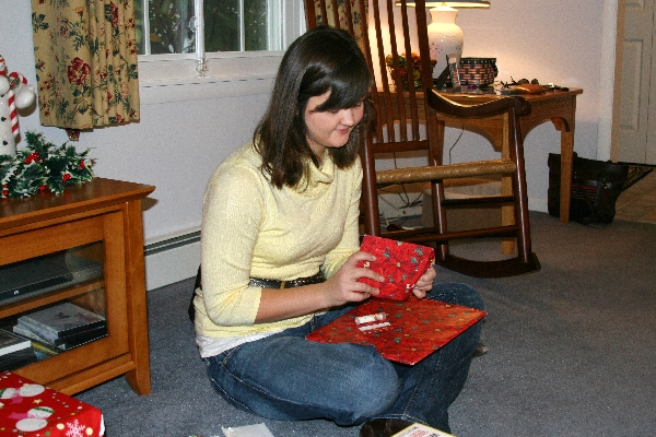 Meg Opening Presents