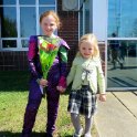 Amber and Kylie after the dance