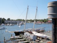 20160906 105111 Replica of the yacht America at dock at Maritime Museum