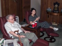 20170415 130104 Bob and Meg watching baseball