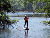 20170601 124907 Judy tries out the new light-weight paddle